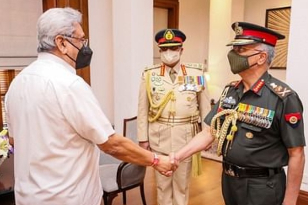 இலங்கை அதிபர் மற்றும் பிரதமருடன் இந்திய ராணுவ தலைமைத் தளபதி எம்.எம்.நரவணே சந்திப்பு | India World