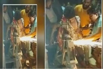 அசுர வேகத்தில் வந்த டூவிலர் - இளைஞரின் வயிற்றுக்குள் மாட்டிய அடிபம்பு கைப்பிடி