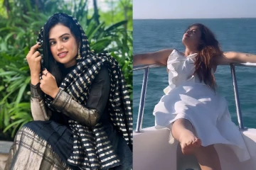 குக் வித் கோமாளி ஃபரினாவா இப்படி.. நடுக்கடலில் அப்படி ஒரு போஸ்