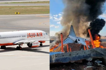 ஓடுபாதையில் பாய்ந்து... விமான நிலையத்தில் நெருப்பு கோளமான பயணிகள் விமானம்