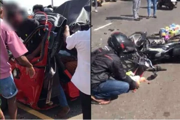 காலிமுகத்திடலுக்கு அருகில் கோர விபத்து; 7 பேர் காயம்