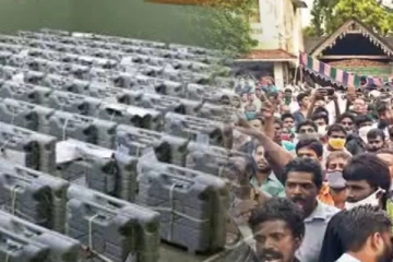 அனுமதியின்றி லாரிகள் மூலம் வந்த வாக்கு இயந்திரங்கள் - அதிகாரிகளுடன் திமுகவினர் கடும் வாக்குவாதம்!