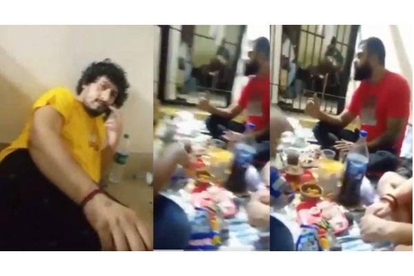 சரக்கு வச்சிருக்கேன்...இறக்கி வச்சிருக்கேன்...இது என்ன போலீஸ் ஸ்டேசனா இல்ல சொகுசு பாரா? | Delhi Police Station Viral Lock Up