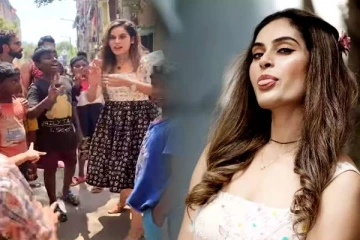 நடுரோட்டில் சிறுவர்களுடன் மஜாவாக பம்பரம் விடும் பிரபல நடிகை!