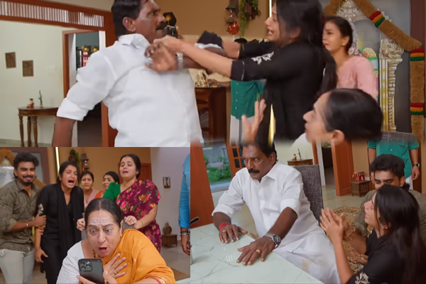 Ethirneechal: அடித்து தலைகீழாக தொங்கவிடப்பட்ட சக்தி... குணசேகரனின் காலில் விழுந்து கதறும் ஜனனி | Ethirneechal Janani Apology Gunasekaran