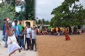 மட்டக்களப்பில் இடம்பெற்ற போர்த்தேங்காய் அடிக்கும் நிகழ்வு(Photos)