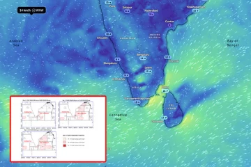 ඉදිරි පැය 24 ලංකාවේ තත්ත්වය දරුණුයි - මුහුදු ප්‍රදේශ රළු වෙ