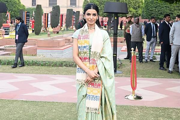 குடியரசு தின வரவேற்பு நிகழ்வில் நடிகை சமந்தா! உருக்கமான பதிவு | Actress Samantha Shines At Rashtrapati Bhavan