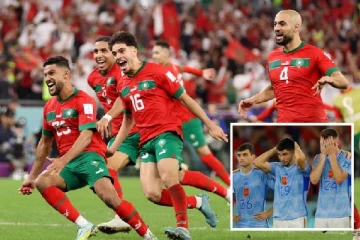 பலம் பொருந்திய ஸ்பெயின் அணிக்கு அதிர்ச்சி அளித்த மொராக்கோ: காலிறுதிக்கு தகுதி