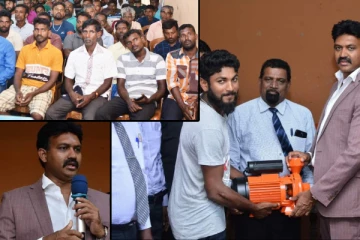 கிழக்கு ஆளுநரால் அம்பாறை மாவட்ட விவசாயிகளுக்கு உபகரணங்கள் வழங்கி வைப்பு