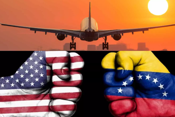 மீண்டும் போர் பதற்றம்: அமெரிக்காவின் மிரட்டலால் ரத்தான விமானங்கள் | Airlines Cancel Venezuela Flights Amid Us Warning