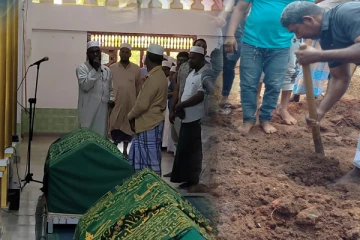 வவுனியா துயரம்; பெரும்திரளானோரின் கண்ணீருக்கு மத்தியில் மாணவர்களின் ஜனாசா நல்லடக்கம்