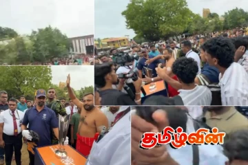 நல்லூர் ஆலயத்திற்குள் உலகக் கிண்ணத்தை கொண்டு சென்றவர்களின் நடவடிக்கையால் குழப்பநிலை