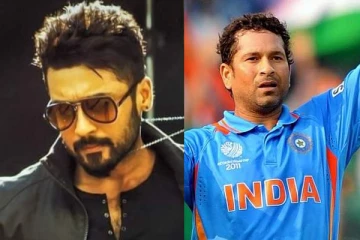 சச்சின் டெண்டுல்கரை நேரில் சந்தித்துள்ள நடிகர் சூர்யா.. வெளிவந்த புகைப்படத்தை பாருங்க