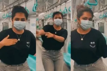 மெட்ரோ ரயிலில் டான்ஸ் ஆடிய பிரபல நடிகை - வைரல் வீடியோ உள்ளே