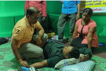 இரண்டாவது நாளாக தொடரும் உணவு தவிர்ப்பு போராட்டம்
