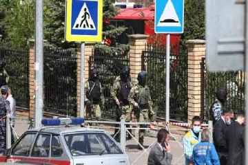 ரஷியா பள்ளியில் நடத்தப்பட்ட துப்பாக்கிச் சூட்டில் குழந்தைகள் உட்பட 11 பேர் பலி!