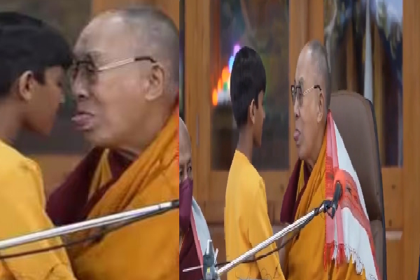 சிறுவனை அணைத்து நாக்கை நீட்டி முத்தம் கேட்ட தலாய்லாமா : முகம் சுளிக்கும் நெட்டிசன்கள் | Kiss The Boy On The Lips Dalai Lama சிறுவனை அணைத்து நாக்கை நீட்டி முத்தம் கேட்ட தலாய்லாமா : முகம் சுளிக்கும் நெட்டிசன்கள் | Kiss The Boy On The Lips Dalai Lama