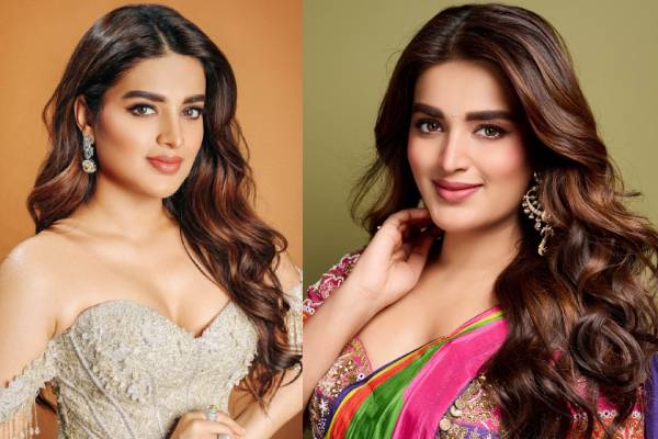கிளாமர் லுக்கில் மின்னும் நடிகை நிதி அகர்வால்..போட்டோஷூட் | Actress Nidhhi Agerwal Recent Red Dress Photoshoot