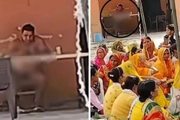 கோயிலில் உள்ளாடையுடன் இருந்த போலீசார்; அதுவும் பெண்கள் முன்பு - பகீர் காட்சி!