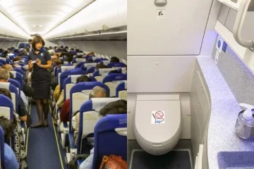 விமான கழிவறையை பூட்டிக்கொண்டு நபர் செய்த காரியம்; பயணிகளுக்கு காத்திருந்த அதிர்ச்சி!