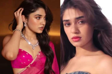 சேலையில் மயக்கும் விஜய் சேதுபதியின் ரீல் மகள் கிருத்தி ஷெட்டி