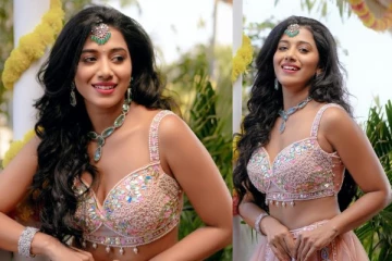 நடிகை ஷில்பா மஞ்சுநாத் அழகிய உடையில் கிளாமர் போஸ்