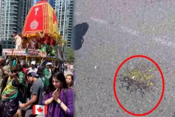 கனடா இனவெறி கும்பல் அட்டூழியம் ; இந்தியர்கள் ரத யாத்திரையில் முட்டை வீசி தாக்குதல்