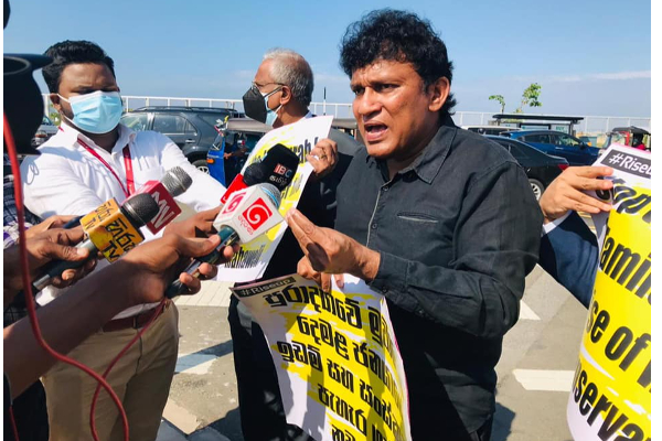 அரச தலைவர் செயலகத்தை முற்றுகையிட்டு தமிழ் கட்சிகள் போராட்டம் (காணொலி) | Protest Besieging Presidential Secretariat