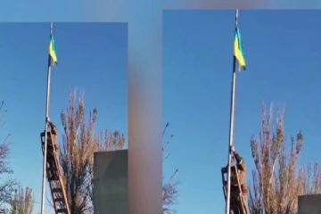 கெர்சன் நகரில் மீண்டும் பறந்த உக்ரைன் தேசியக்கொடி - பொதுமக்கள் ஆரவாரம்