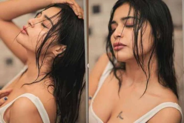 கிளாமராக சிவப்பு நிற புடவை அணிந்து தர்ஷா குப்தா வெளியிட்ட வீடியோ