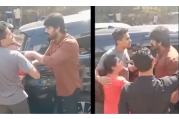 Viral Video : ரோட்டில் காதலியை சராமரியாக தாக்கிய காதலன்... - தட்டிக்கேட்ட பிரபல நடிகர்..!