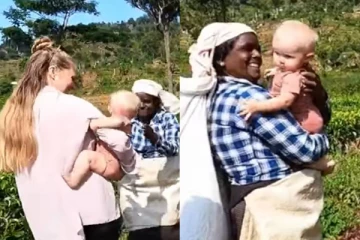 வெள்ளை கார பெண்ணின் குழந்தையுடன் விளையாடும் இலங்கை தமிழ் பெண்கள்! இந்த மனசுதான் சார் கடவுள்