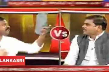 நேரலை டி.வி விவாதத்தின் போது பாஜக தலைவரை செருப்பால் அடித்த JAC உறுப்பினர்! ஏதற்காக? வைரலாகும் வீடியோ