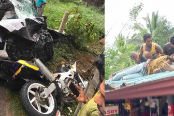 Accident වෙයන් වුණේ කොහොමද කියලා හිතාගන්න බැරි විදියට. (PHOTOS)