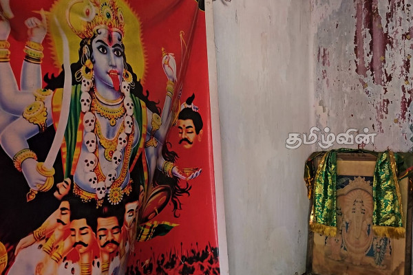 யாழ். காங்கேசன்துறையில் ஞான வைரவர் ஆலயம் முன்னால் புத்தர் சிலை! | Buddhist Statue In Kks Jaffna Hindu Temple