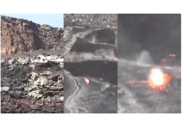 மலை மேலிருந்து தூக்கி எறியப்பட்ட ஒரு சின்ன பாறைக்கல் - அடுத்து நடந்ததைப் பாருங்கள்...!