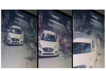 தந்தை கண்முன்னே மகளை காரில் கடத்திச் சென்ற கும்பல் - வைரலாகும் அதிர்ச்சி வீடியோ