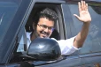 வெற்றி சான்றிதழைப் பெற புறப்படுகிறார் தவெக தலைவர் விஜய்