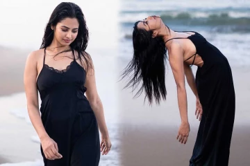 நடிகை காயு ஸ்ரீயின் கடற்கரை கிளாமர் லுக் போட்டோஷூட்..