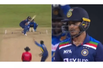 முதல் பந்திலே இறங்கி வந்து சிக்ஸர் அடித்த இஷான்! எதிர்பார்க்காத இலங்கை வீரர்கள்: வைரலாகும் வீடியோ