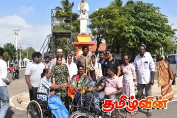 சக்கர நாற்காலியில் இலங்கை முழுவதும் சுற்றுப்பயணம்! இன்று மன்னாரில் நிறைவு