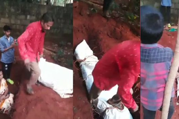 18 நாட்களுக்கு பின் புதைக்கப்பட்ட  அண்ணனின் சடலத்தை தோண்டிய எடுத்த தம்பி....பரபரப்பை ஏற்படுத்திய காட்சி | Viral Video India News