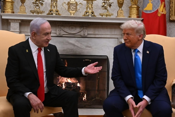 மத்திய கிழக்கு நோக்கி கவனத்தை திரும்பும் ட்ரம்ப்! இஸ்ரேலிய பிரதமருடன் சந்திப்பு | Us President Meets With Israel Benjamin Netanyahu