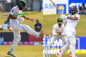 களத்தில் இலங்கை வீரர்களின் தோள் மீது கைபோட்டு பேசிய பாகிஸ்தான் வீரர்: நட்புறவை வெளிப்படுத்திய வீடியோ