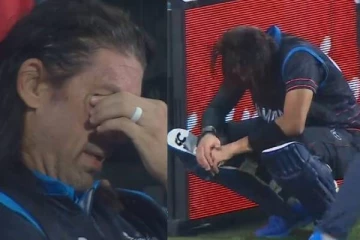 இறுதிவரை நடந்த போராட்டம்! தகர்ந்துபோன உலகக்கோப்பை கனவு.. களத்திலே கண்கலங்கிய வீரர்