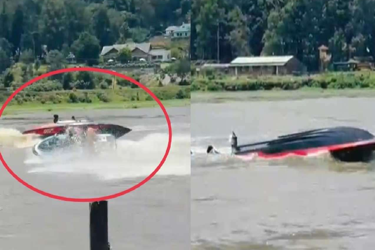 கிரகரி வாவியில் சுற்றுலாப் பயணிகளுடன் விபத்துக்குள்ளான படகு ; இருவர் கைது | Boat Carrying Tourists Involved In Accident