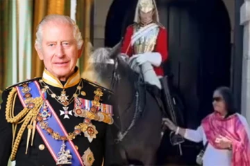 பிரித்தானியாவில் பெண்ணுக்கு குதிரை கொடுத்த அதிர்ச்சி: வைரலான வீடியோ