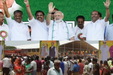 வெற்றி வேல், வீரவேல் என்று உரையை தொடங்கிய பிரதமர் - தாராபுரம் பிரசாரத்தில் முதல்வர், துணை முதல்வர் பங்கேற்பு!