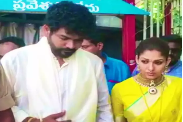 கழுத்தில் புதுத்தாலி மின்ன பட்டு சேலையில் நயன்தாரா...திருமணம் முடிந்த கையுடன் எங்கு சென்றிருக்கார் தெரியுமா? | Nayanthara Vignesh Shivan Visits Tirupati Temple